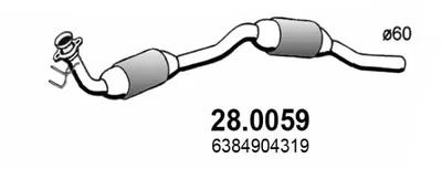 Catalizador Mercedes-Benz VITO Bus · Mercedes-Benz VITO Van · Mercedes-Benz V-CLASS