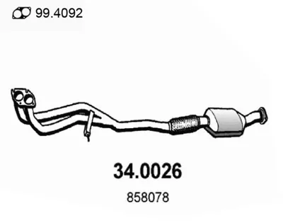 Catalizador Opel VECTRA B Hatchback · Opel VECTRA B · Opel VECTRA B Estate