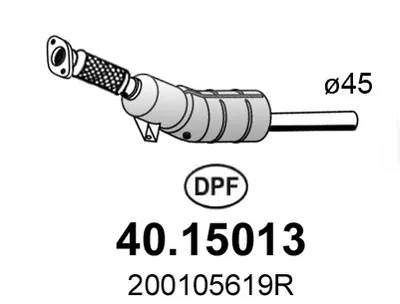 Filtro de partículas Renault MEGANE III Hatchback · Renault MEGANE III Coupe · Renault MEGANE III Grandtour