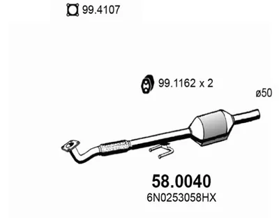 Catalizador Seat AROSA · Vw POLO III · Vw LUPO I