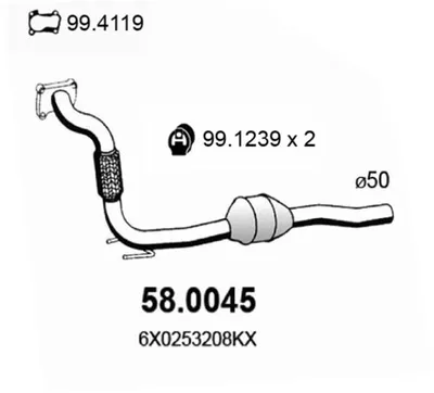 Catalizador Seat AROSA · Seat IBIZA III · Seat CORDOBA