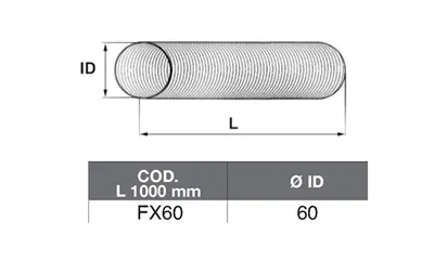 Tubo de escape ASSO FX60