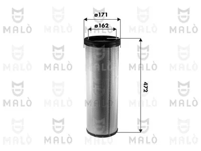 Filtro de aire complementario AKRON-MALÒ 1500667