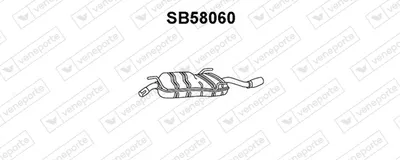 Silenciador posterior Saab 9-5 · Saab 9-5 Estate