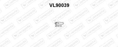 Tubo de escape VENEPORTE VL90039