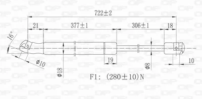 Muelle neumático, capó de motor Audi A6 C5 · Audi A6 C5 Avant · Audi ALLROAD C5