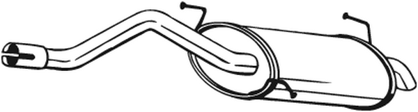 Silenciador posterior Ford KA · Ford STREET KA