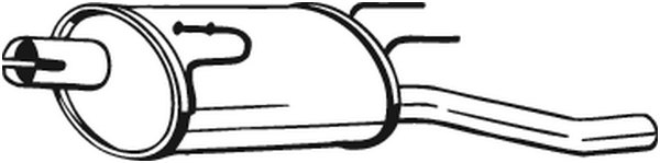 Silenciador posterior Opel COMBO Box Body/MPV · Opel COMBO Tour · Vauxhall COMBO Mk II Box Body/MPV