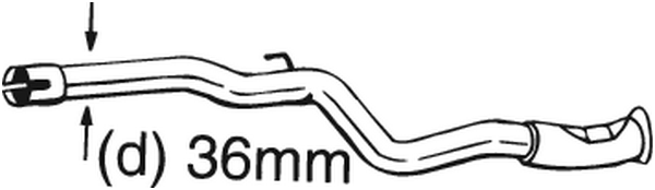 Tubo reparación, catalizador Citroën SAXO · Citroën SAXO Hatchback van · Peugeot 106 I