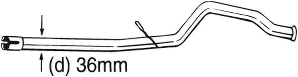 Tubo reparación, catalizador Peugeot 206 Hatchback