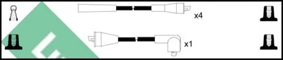 Juego de cables de encendido Renault 4 · Renault 4 Box Body/MPV · Renault 8