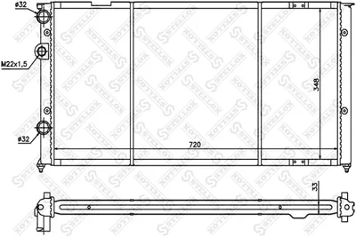 Radiador, refrigeración del motor Vw PASSAT B3/B4 · Vw PASSAT B3/B4 Variant