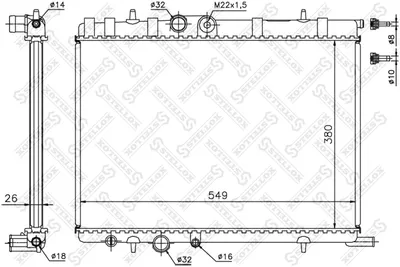 Radiador, refrigeración del motor Citroën C25 Bus · Citroën BERLINGO / BERLINGO FIRST Box Body/MPV · Citroën BERLINGO / BERLINGO FIRST MPV
