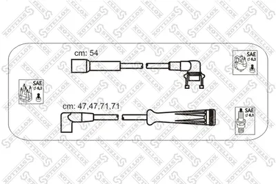 Juego de cables de encendido Renault RAPID Box Body/MPV · Renault CLIO I · Renault 19 I