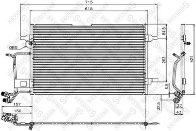 Condensador, aire acondicionado Audi A4 B5 · Audi A6 C5 · Audi A6 C5 Avant