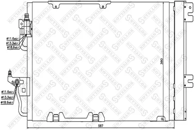 Condensador, aire acondicionado Opel ASTRA G Hatchback · Opel ASTRA H · Opel ASTRA H Estate