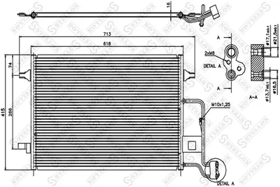 Condensador, aire acondicionado Skoda SUPERB I · Vw PASSAT B5 · Vw PASSAT B5 Variant