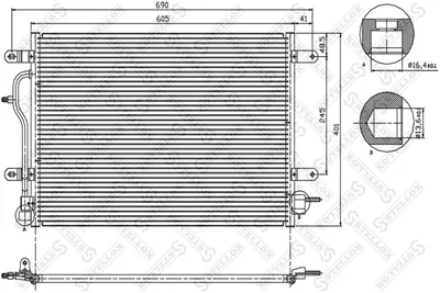Condensador, aire acondicionado Audi A6 C5 · Audi A6 C5 Avant · Audi ALLROAD C5