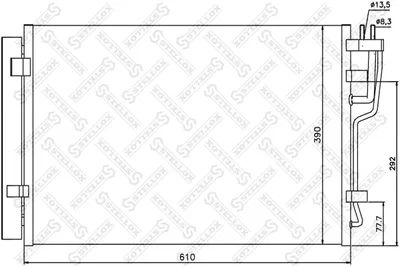 Condensador, aire acondicionado Hyundai i30 · Hyundai i30 Estate · Hyundai ELANTRA IV Saloon