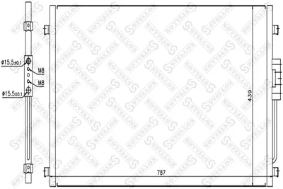 Condensador, aire acondicionado Chrysler VOYAGER IV · Dodge CARAVAN