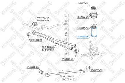 Caperuza protectora/fuelle, amortiguador Hyundai ACCENT I · Hyundai ACCENT Saloon · Hyundai ACCENT II