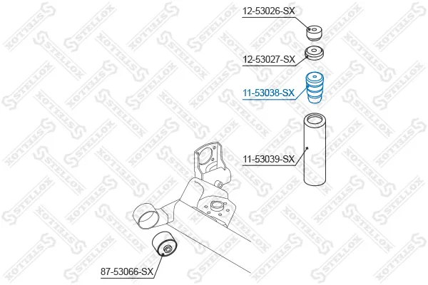 Almohadilla de tope, suspensión Kia PICANTO I · Kia PICANTO II
