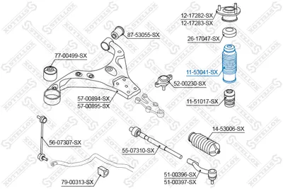 Caperuza protectora/fuelle, amortiguador Hyundai ACCENT II · Hyundai ELANTRA III Saloon · Hyundai ELANTRA III