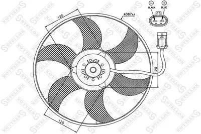 Ventilador, refrigeración del motor Fiat PANDA Hatchback Van · Fiat PANDA · Fiat PANDA VAN