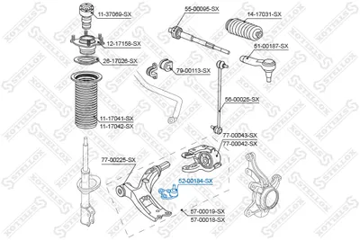 Rótula de suspensión/carga Honda CR-V III · Honda CIVIC IX · Honda CR-V IV