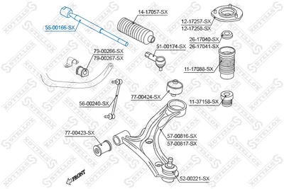 Articulación axial, barra de acoplamiento Suzuki GRAND VITARA II · Suzuki LIANA Hatchback