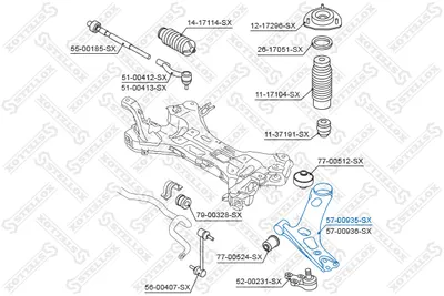 Barra oscilante, suspensión de ruedas Hyundai ix35 · Hyundai ix35 Van · Kia SPORTAGE III