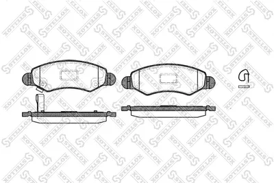 Juego de pastillas de freno Opel AGILA · Subaru JUSTY III · Suzuki SWIFT II Hatchback