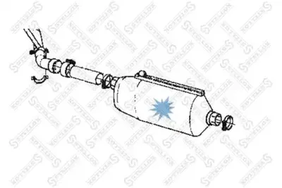 Silenciador central/posterior STELLOX 82-03008-SX