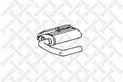 Silenciador central/posterior STELLOX 82-03043-SX