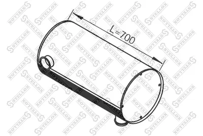 Silenciador central/posterior STELLOX 82-03100-SX