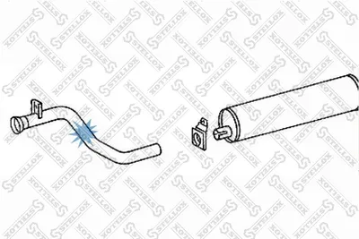 Tubo de escape STELLOX 82-03643-SX