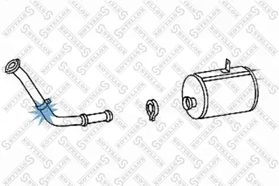 Tubo de escape STELLOX 82-03644-SX