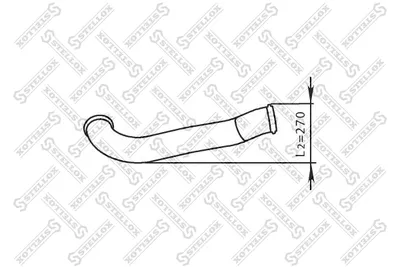 Tubo de escape STELLOX 82-03738-SX