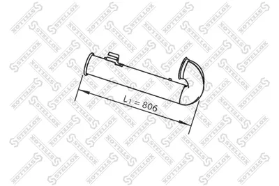 Tubo de escape STELLOX 82-03788-SX