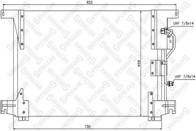 Condensador, aire acondicionado STELLOX 87-39102-SX