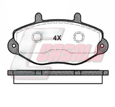 Juego de pastillas de freno Ford TRANSIT Bus · Ford TRANSIT Van · Ford TRANSIT Platform/Chassis