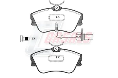 Juego de pastillas de freno Vw TRANSPORTER T4 Bus · Vw TRANSPORTER T4 Van · Vw TRANSPORTER T4 Platform/Chassis (70E, 70L, 70M, 7DE, 7DL, 7D