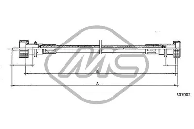 Árbol flexible del velocímetro Fiat 500