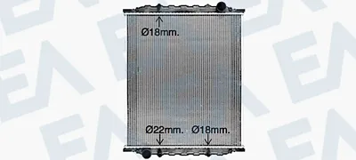 Radiador, refrigeración del motor EACLIMA 31R47033