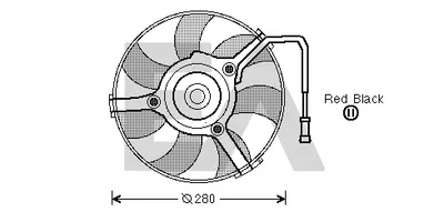 Ventilador, refrigeración del motor Audi A4 B5 · Audi A6 C4 · Audi A8 D2