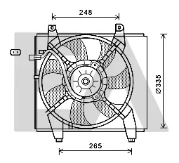 Ventilador, refrigeración del motor Hyundai ACCENT II · Hyundai MATRIX · Hyundai ACCENT II Saloon