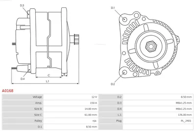 Alternador Nissan MICRA III · Nissan NOTE · Nissan QASHQAI I