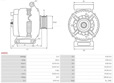 Alternador Mercedes-Benz S-CLASS · Mercedes-Benz C-CLASS · Mercedes-Benz C-CLASS Coupe