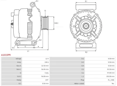 Alternador Mercedes-Benz G-CLASS · Mercedes-Benz E-CLASS · Mercedes-Benz E-CLASS T-Model