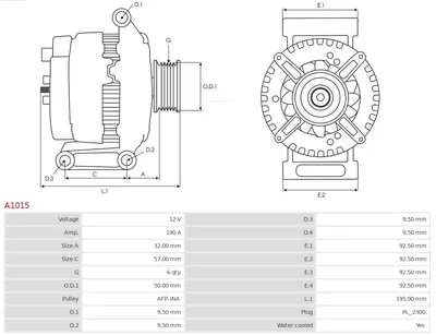Alternador Mercedes-Benz G-CLASS · Mercedes-Benz E-CLASS · Mercedes-Benz E-CLASS T-Model